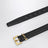 Black Cassandre belt in smooth leather