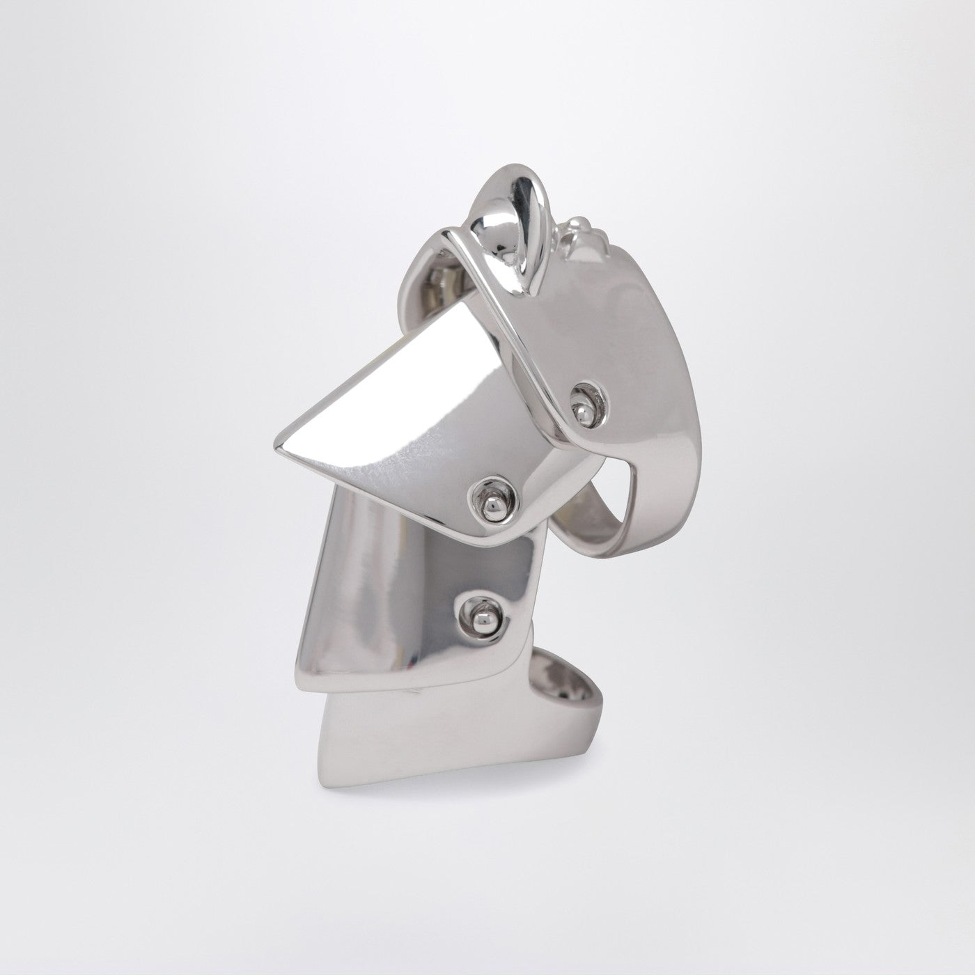 Armour ring in platinum