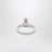 Reina Petite Ring With Orb Logo And Crystals