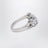 Reina Petite Ring With Orb Logo And Crystals