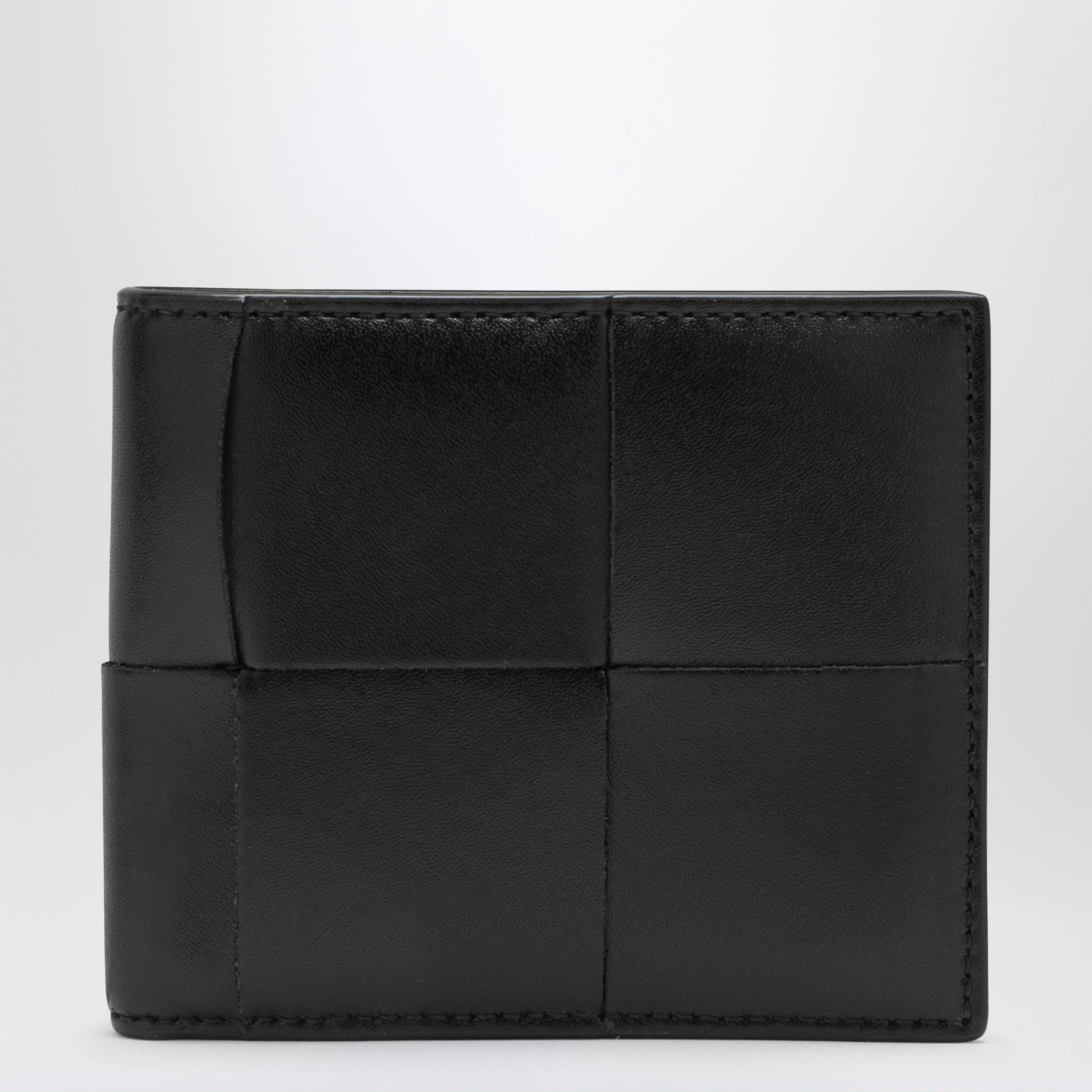 Black Intreccio bi-fold wallet