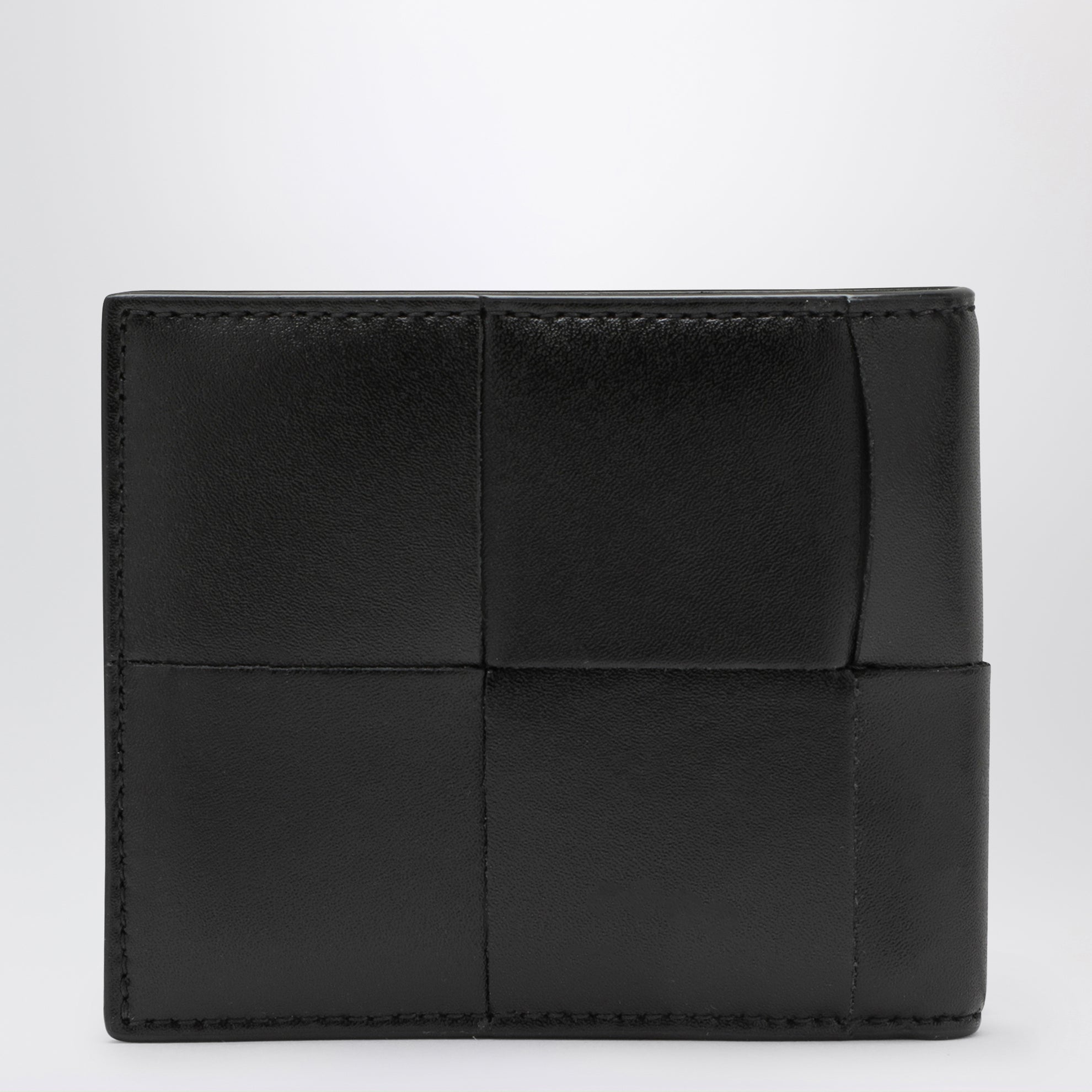Black Intreccio bi-fold wallet