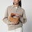 Borsa Mini Jodie in suede color Amber