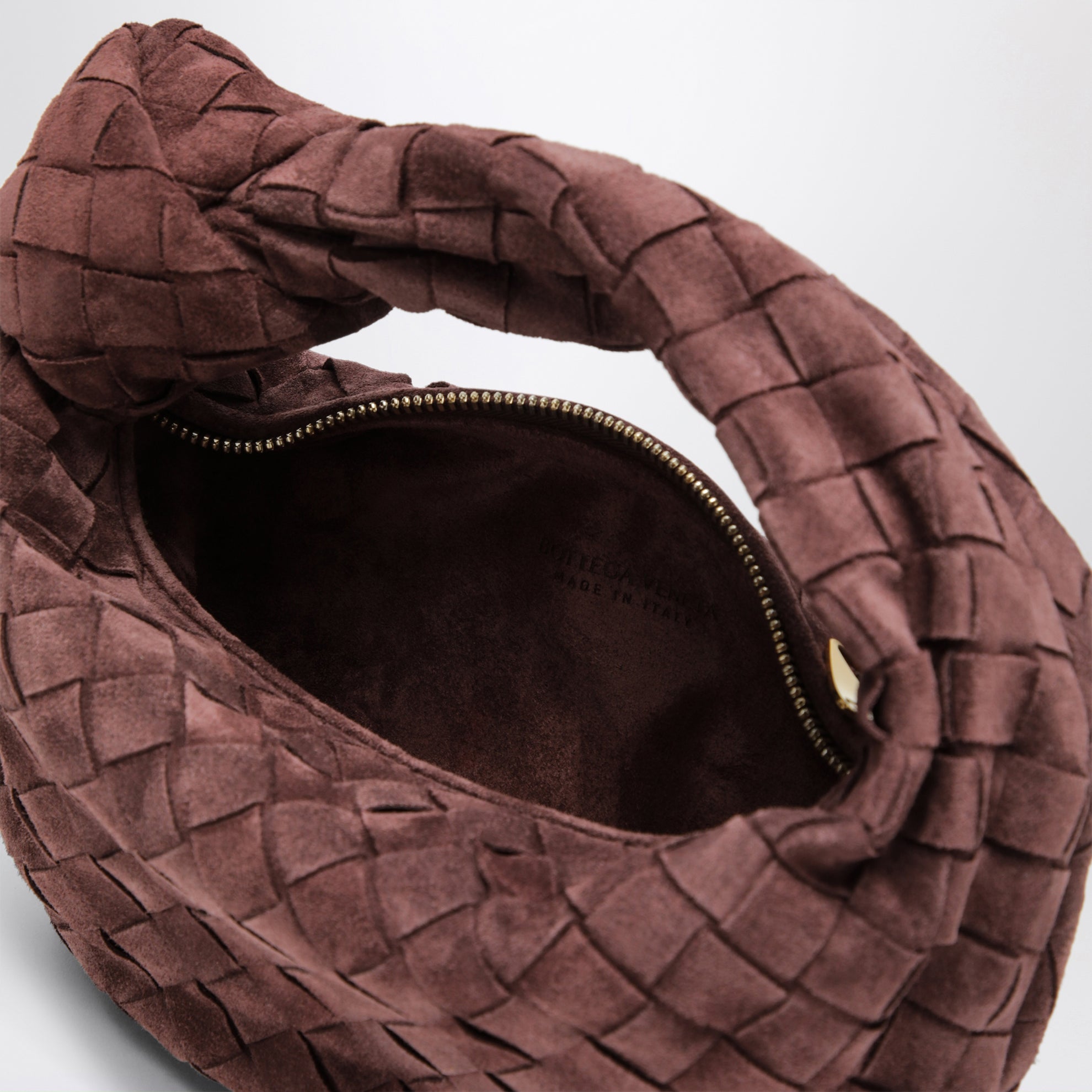 Mini sac Jodie en daim Deep Mahogany