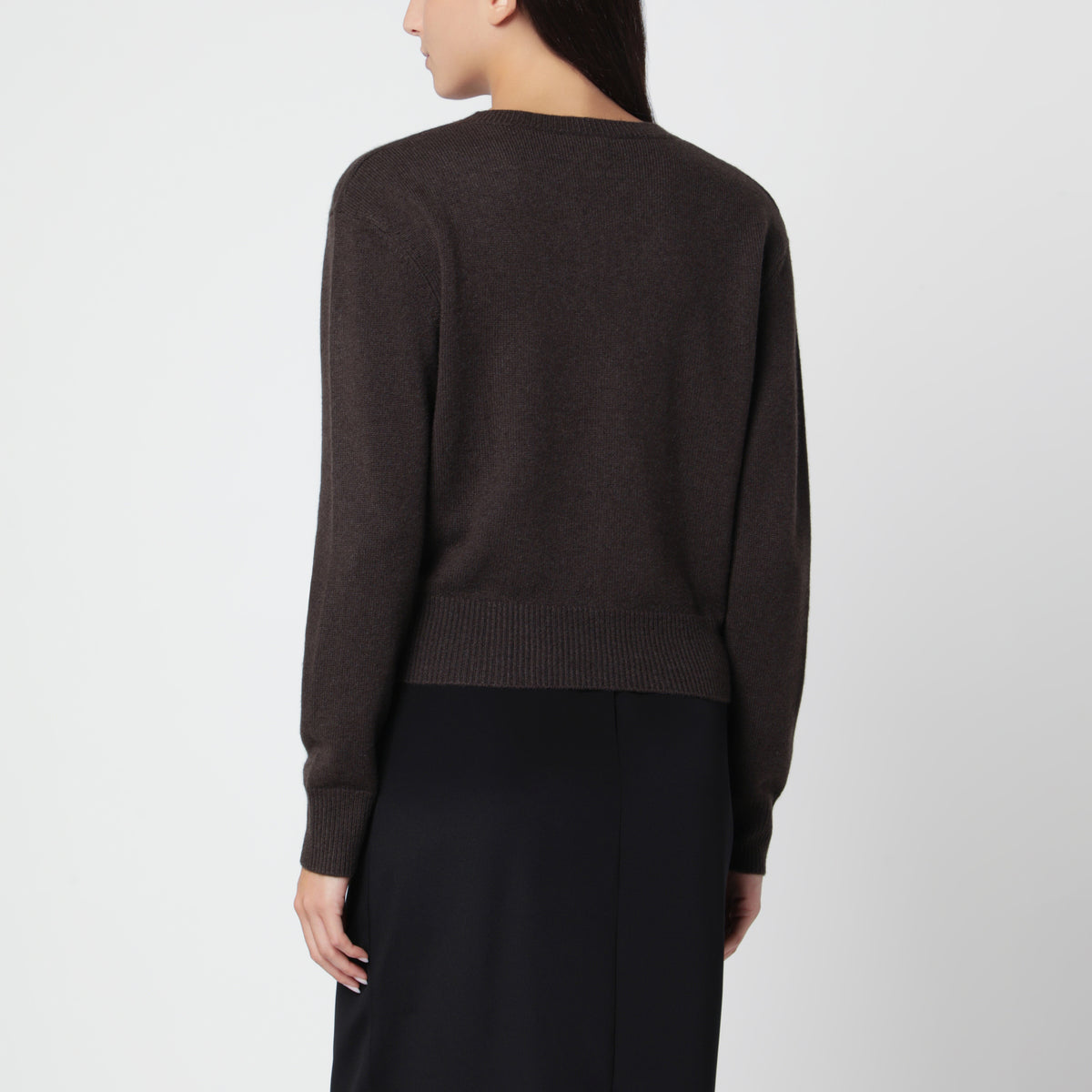 Gaelle Chocolate Cashmere Sweater
