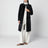 Cappotto Harlow nero in pelle effetto pony
