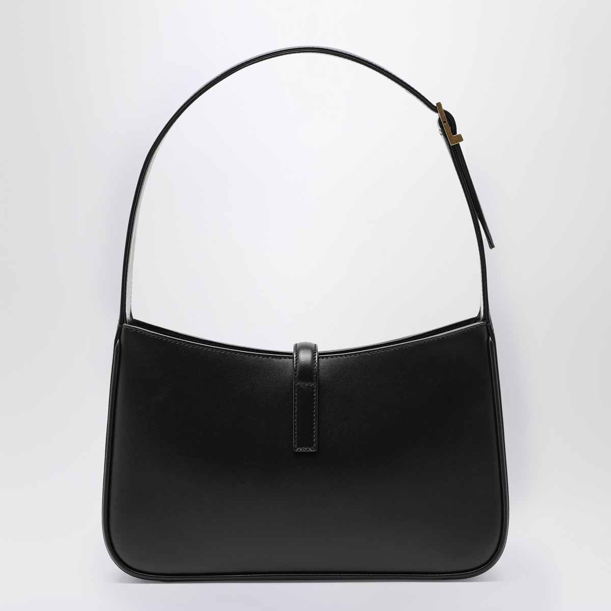 Borsa 5 À 7 nera in pelle liscia