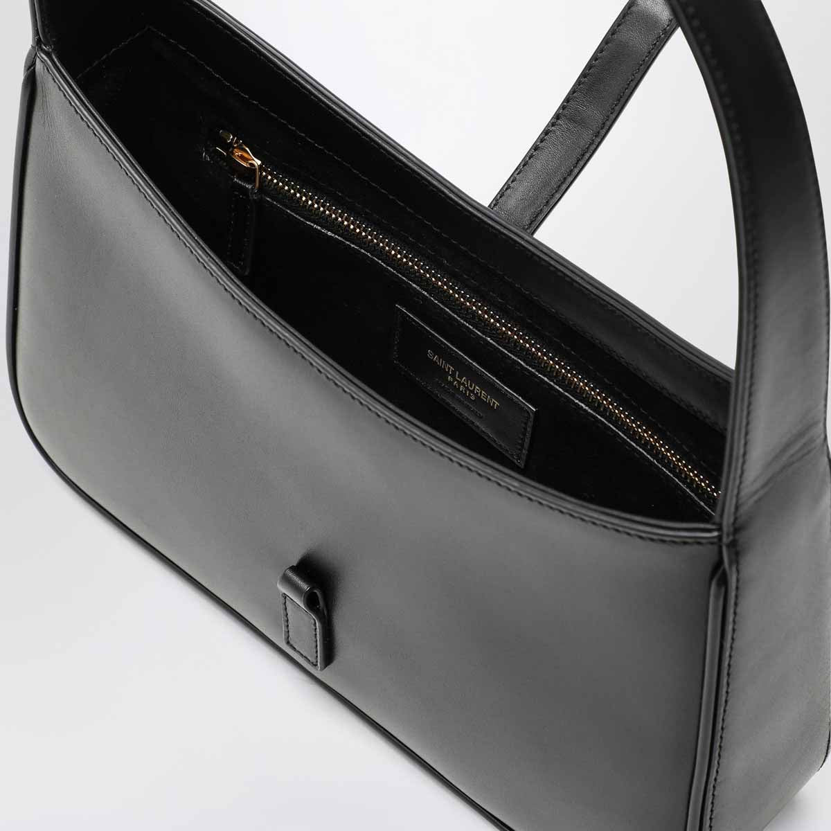 Borsa 5 À 7 nera in pelle liscia