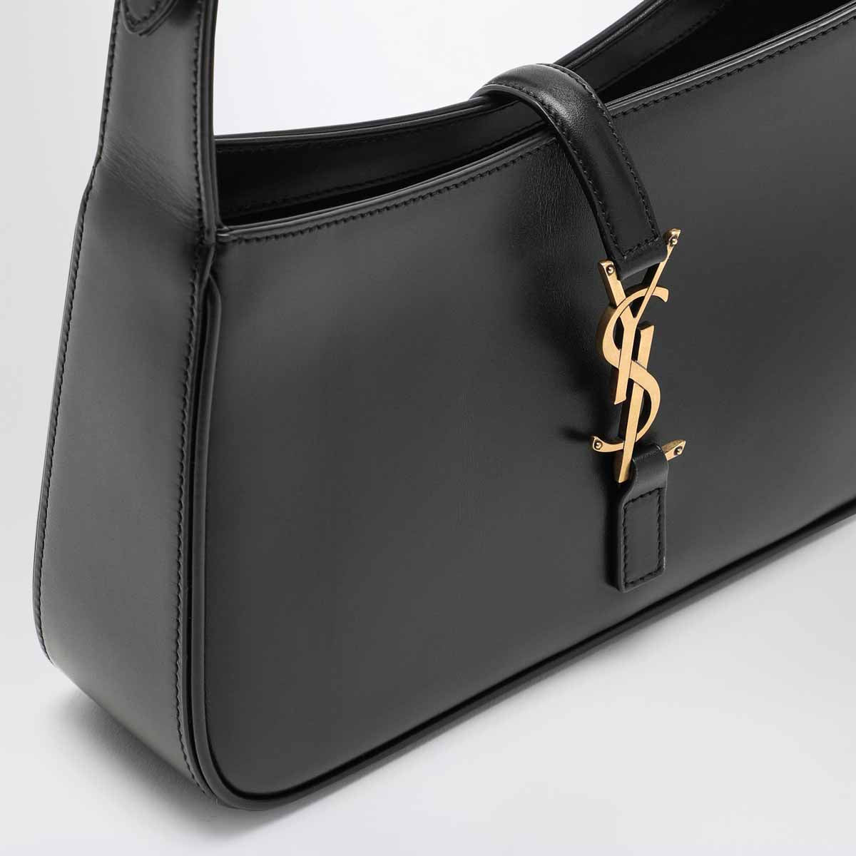 Borsa 5 À 7 nera in pelle liscia