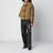 Beige Fia jacket in faux shearling with hood