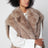 Gilet in pelliccia sintetica beige