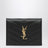 Black Cassandre Matelassé Flap Card Holder