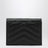 Black Cassandre Matelassé Flap Card Holder