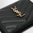 Black Cassandre Matelassé Flap Card Holder