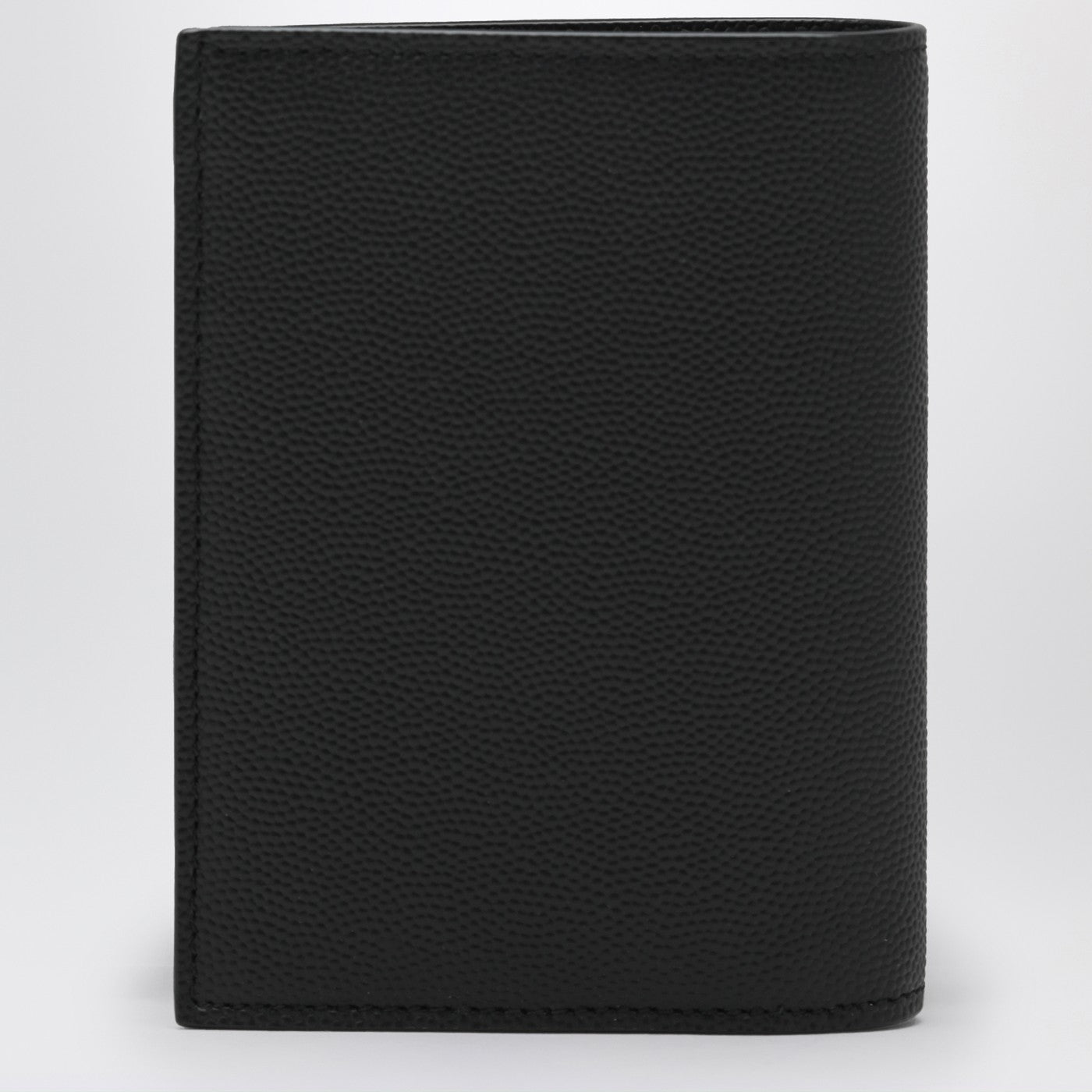 Kartenetui aus schwarzem Grain de Poudre-Leder