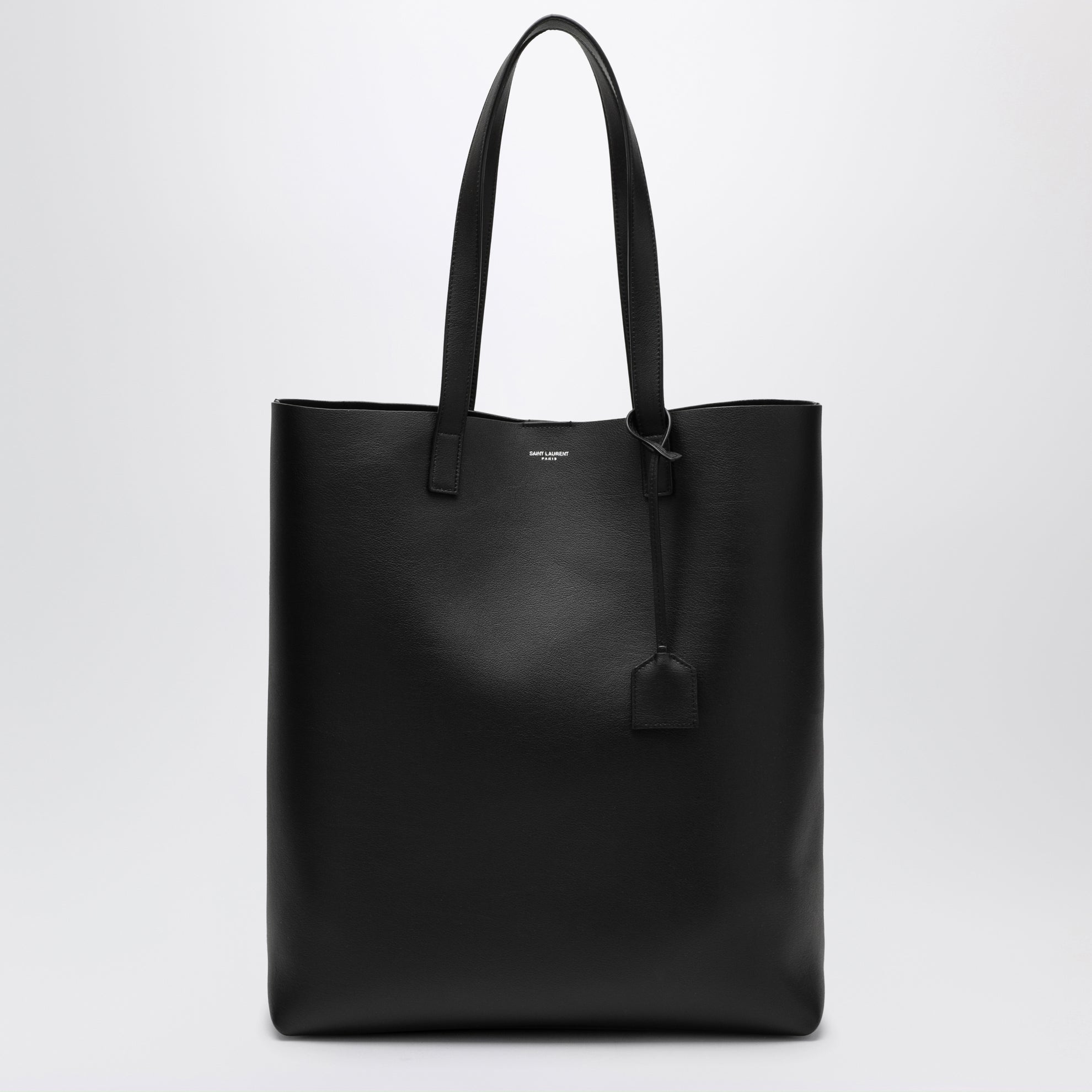 Borsa shopping Bold nera in pelle