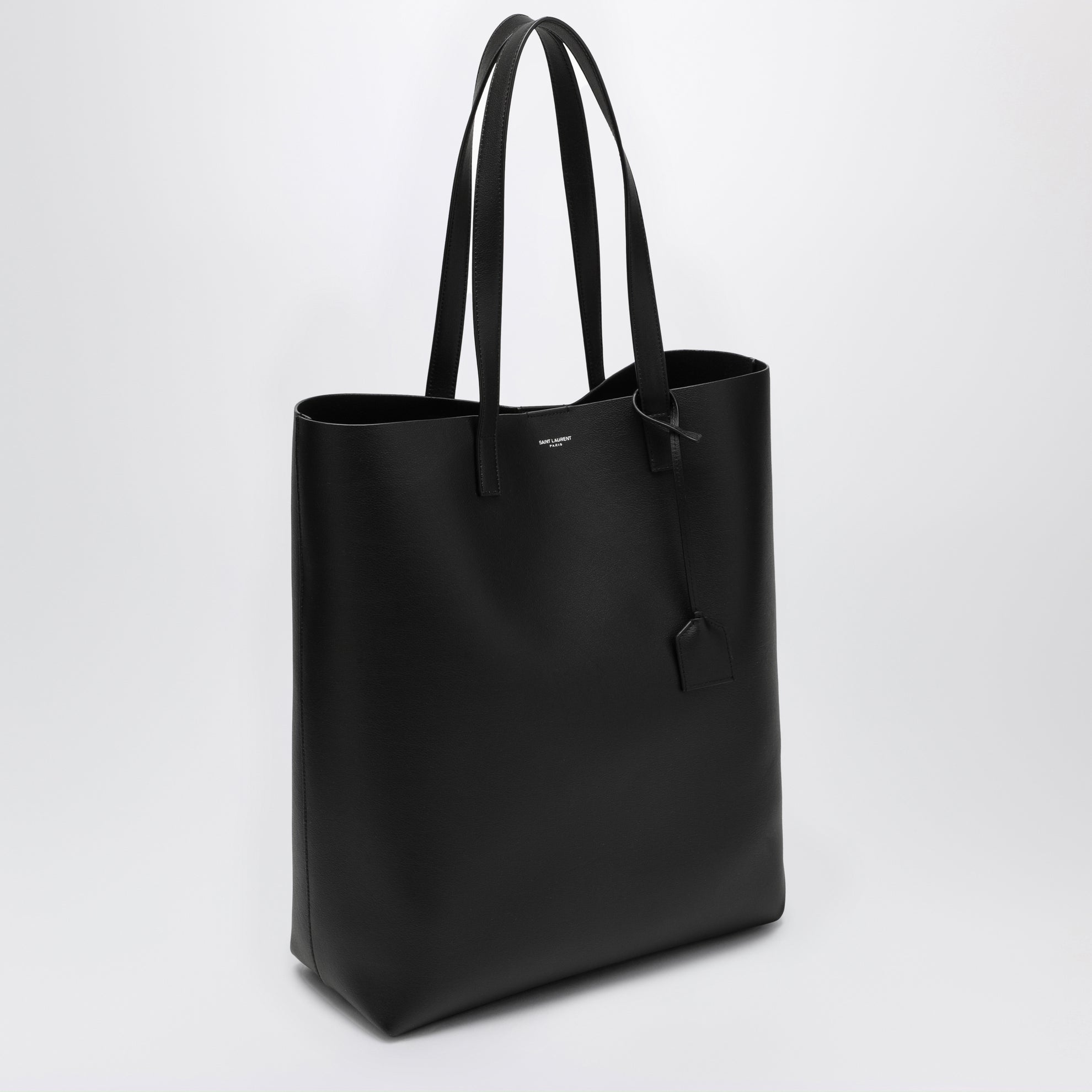 Borsa shopping Bold nera in pelle