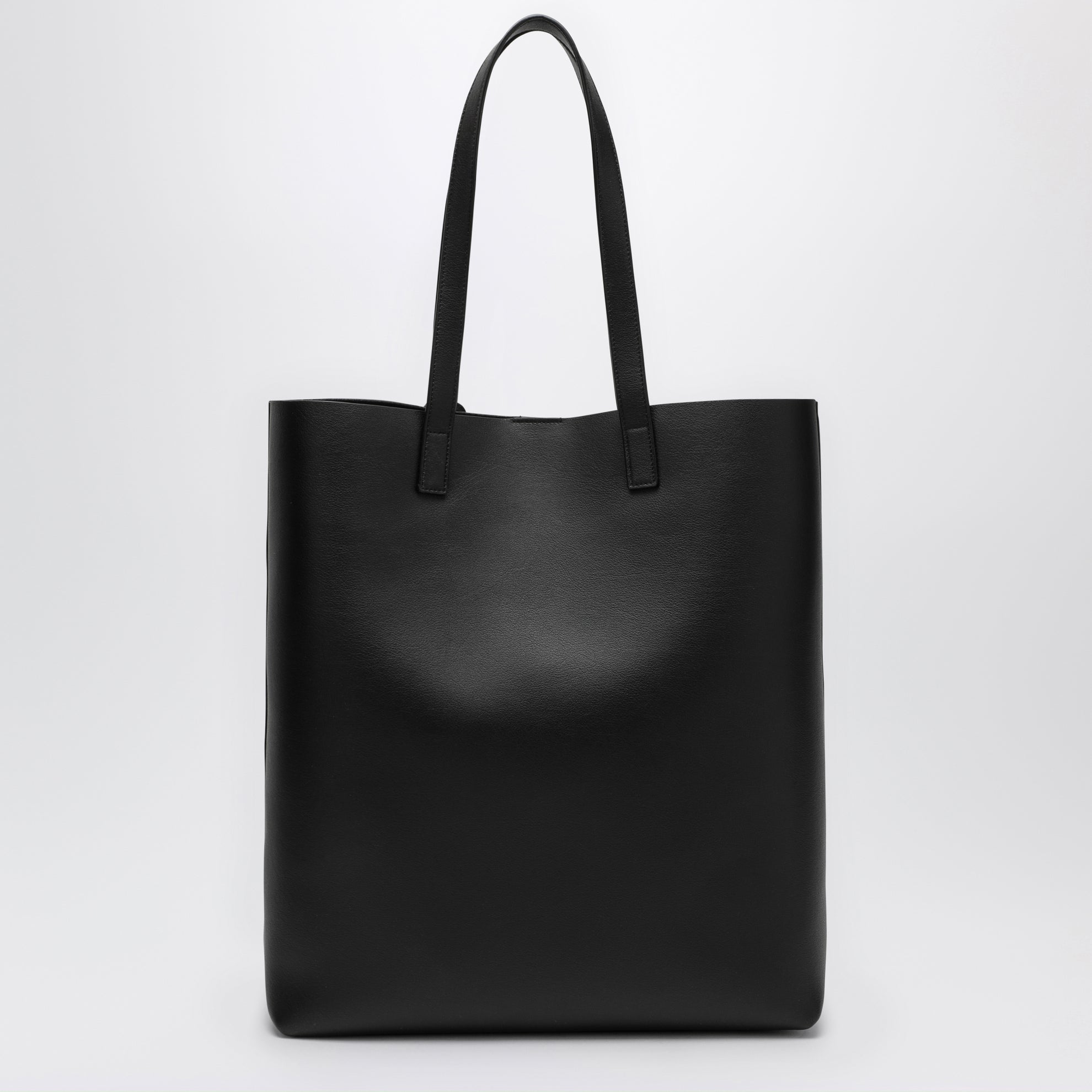 Borsa shopping Bold nera in pelle