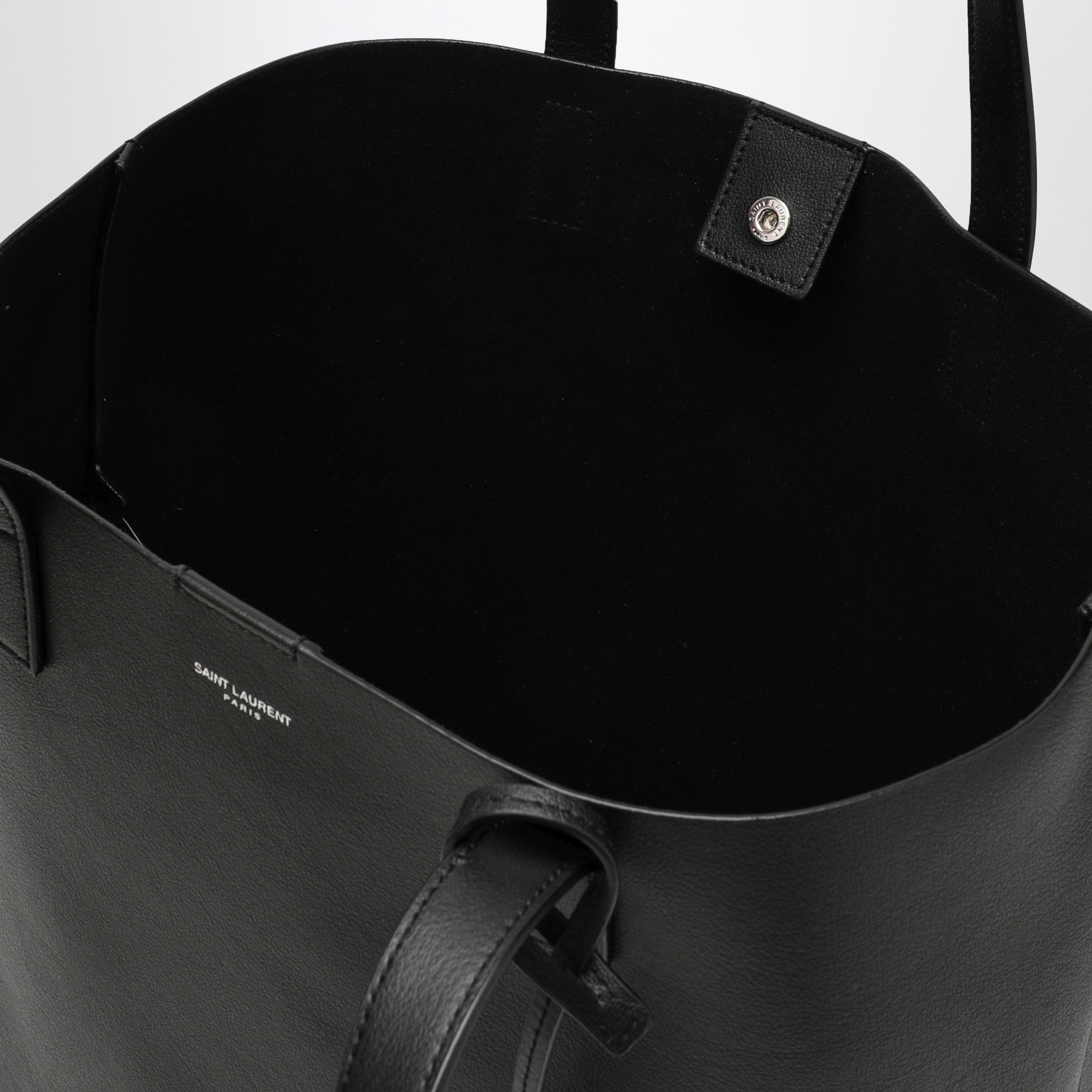 Borsa shopping Bold nera in pelle