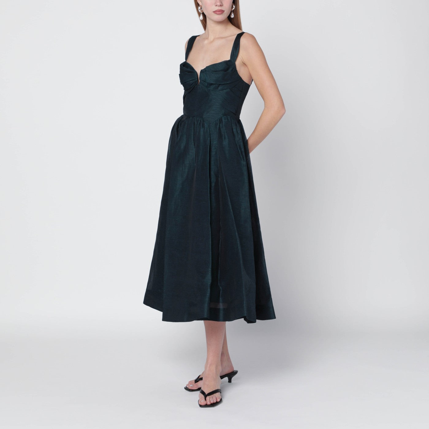 Rebellion draped midi dress