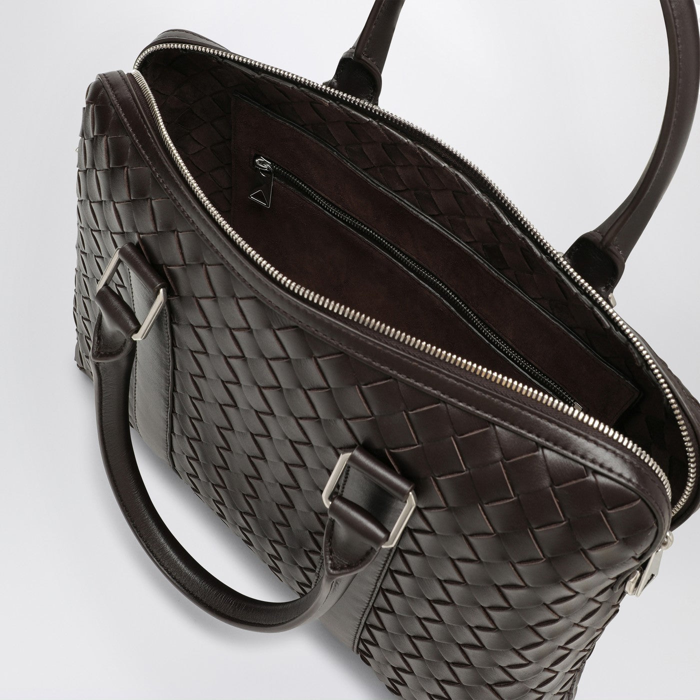 Intrecciato Brown small Business Bag