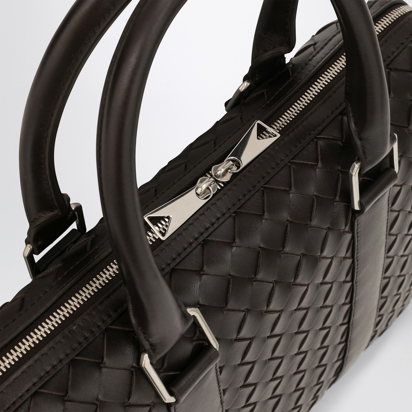 Intrecciato Brown small Business Bag