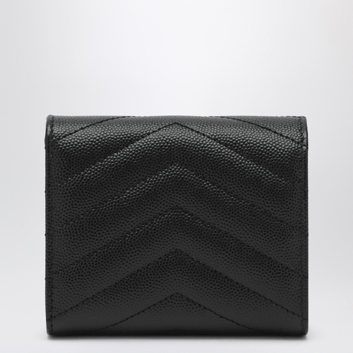 Cassandre Matelassé black tri-fold wallet