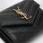 Cassandre Matelassé black tri-fold wallet