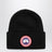 Schwarze Arctic Toque Mütze aus Wolle