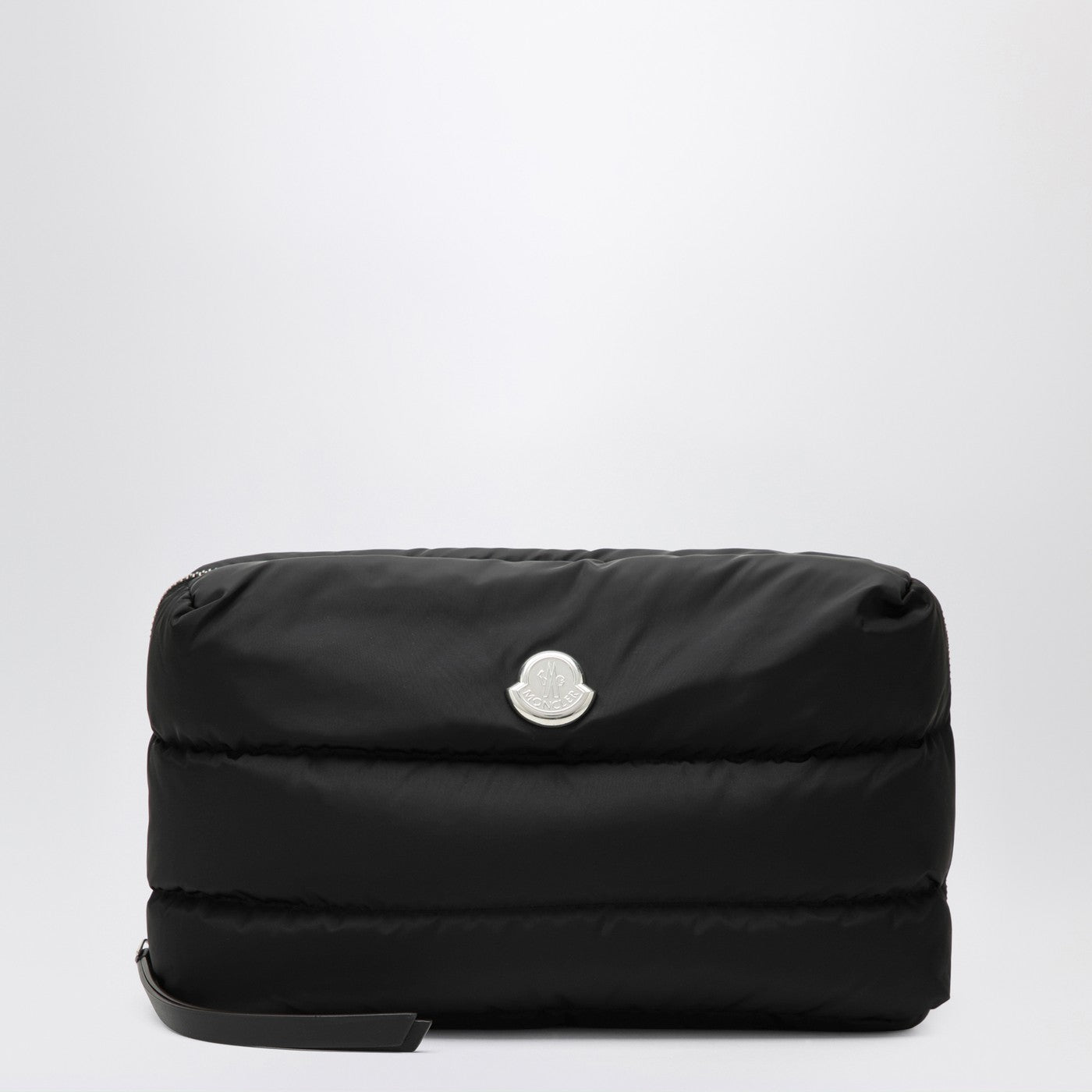 Moncler Caradoc beauty case in quilted black nylon | TheDoubleF