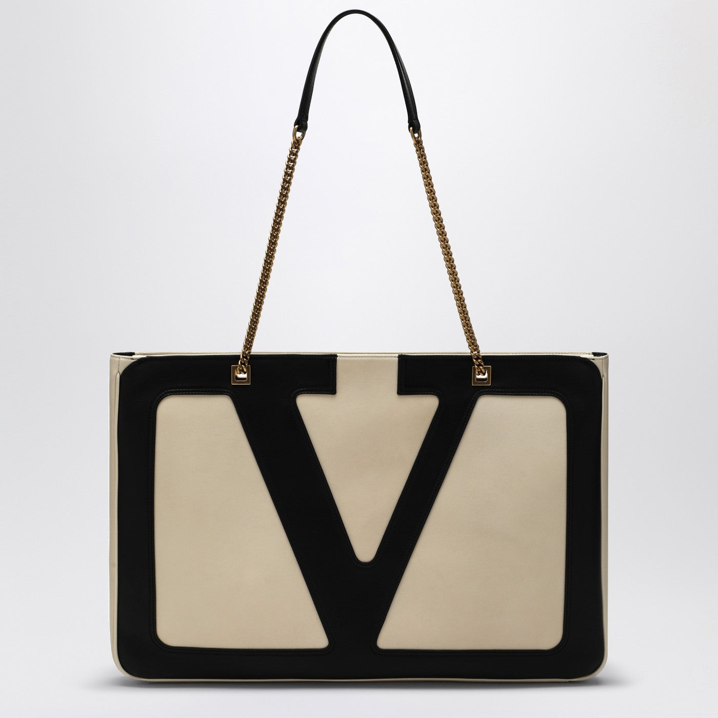 Large Viva Superstar bag in butter white/black