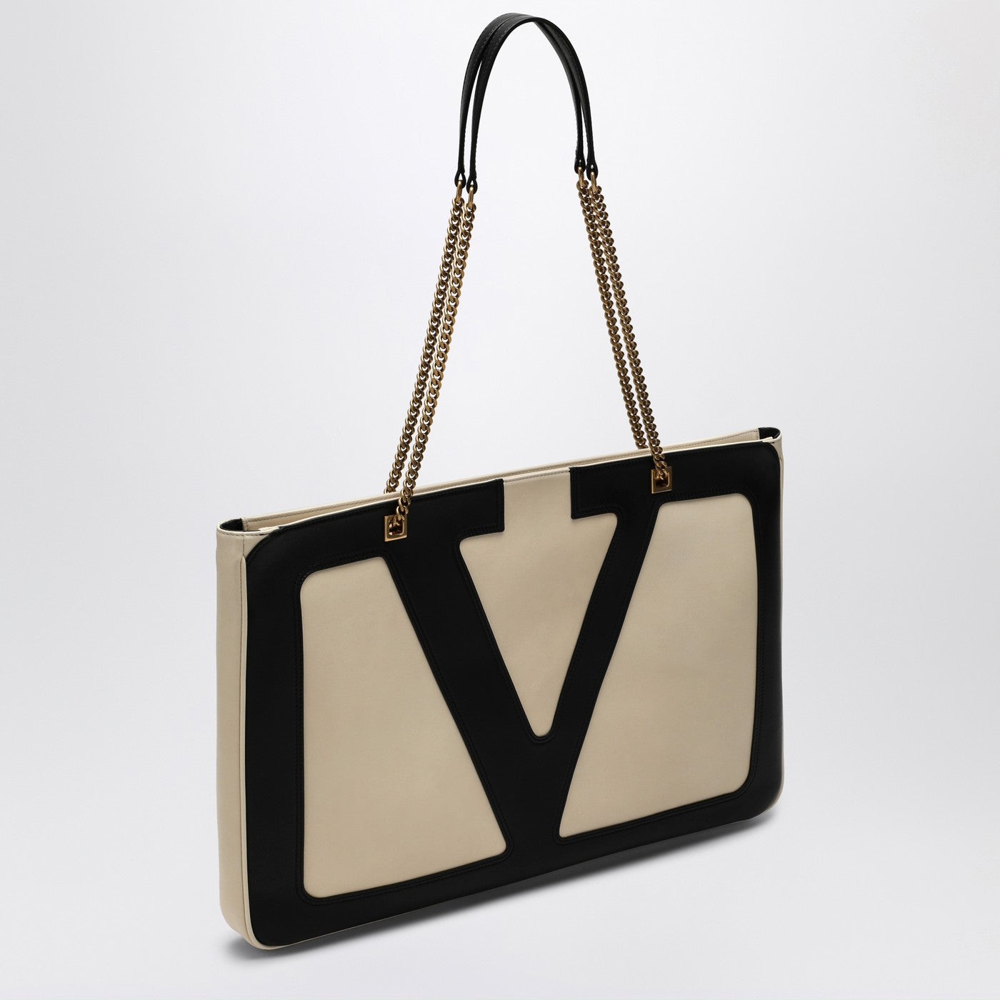 Large Viva Superstar bag in butter white/black