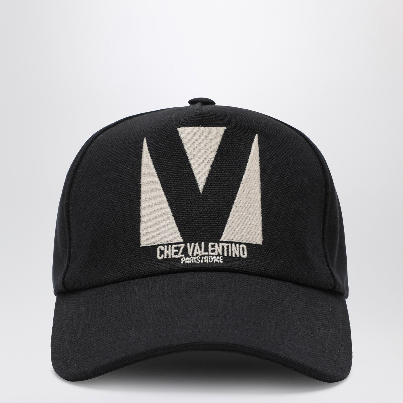 Chez Valentino black baseball cap