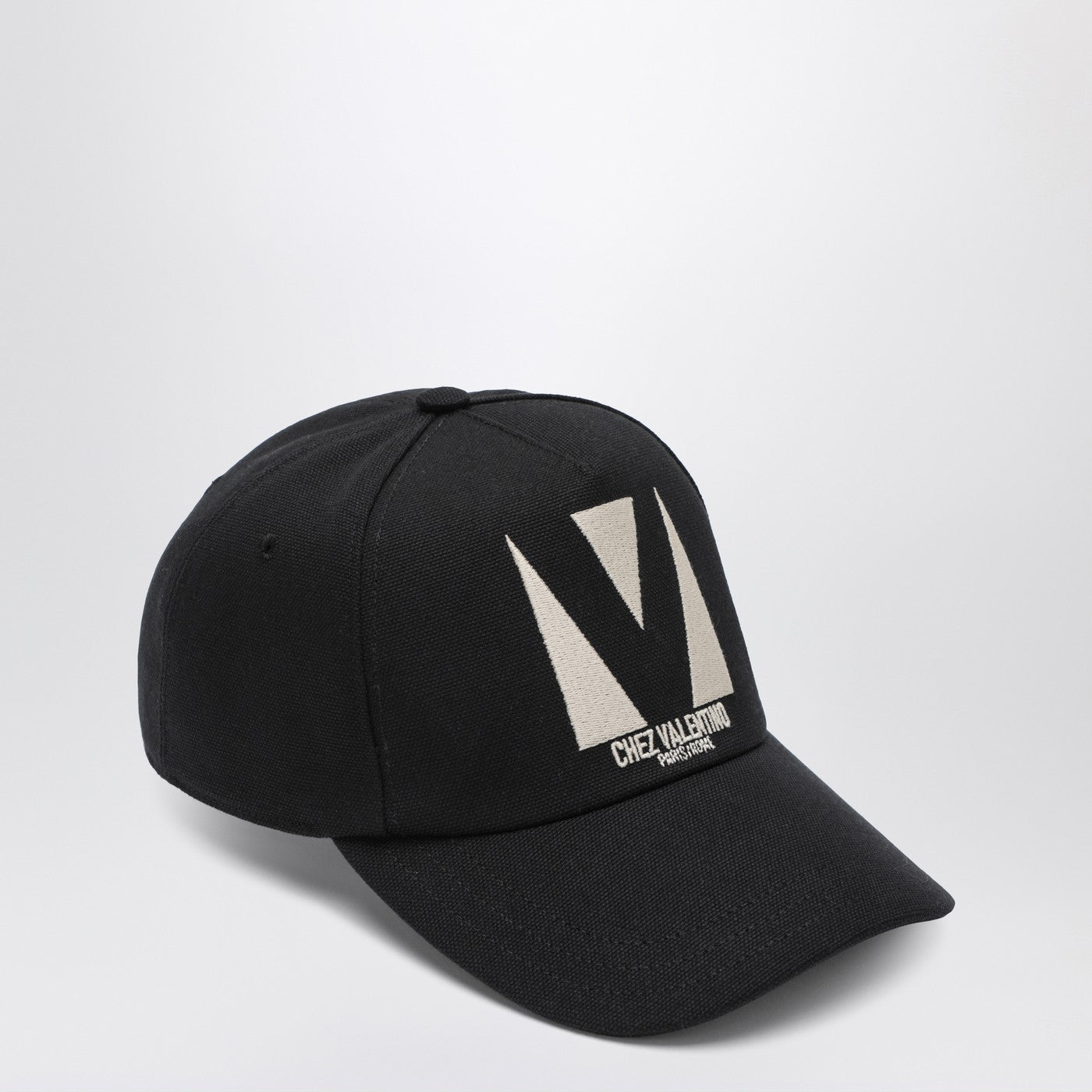 Chez Valentino black baseball cap