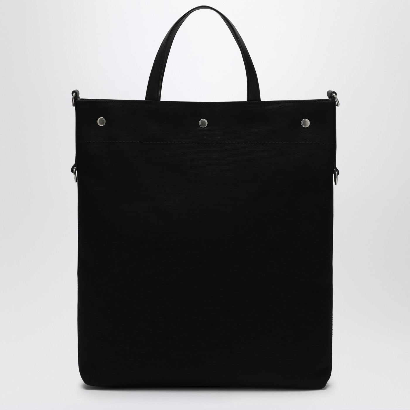 Saint Laurent North/South tote bag in black canvas | TheDoubleF