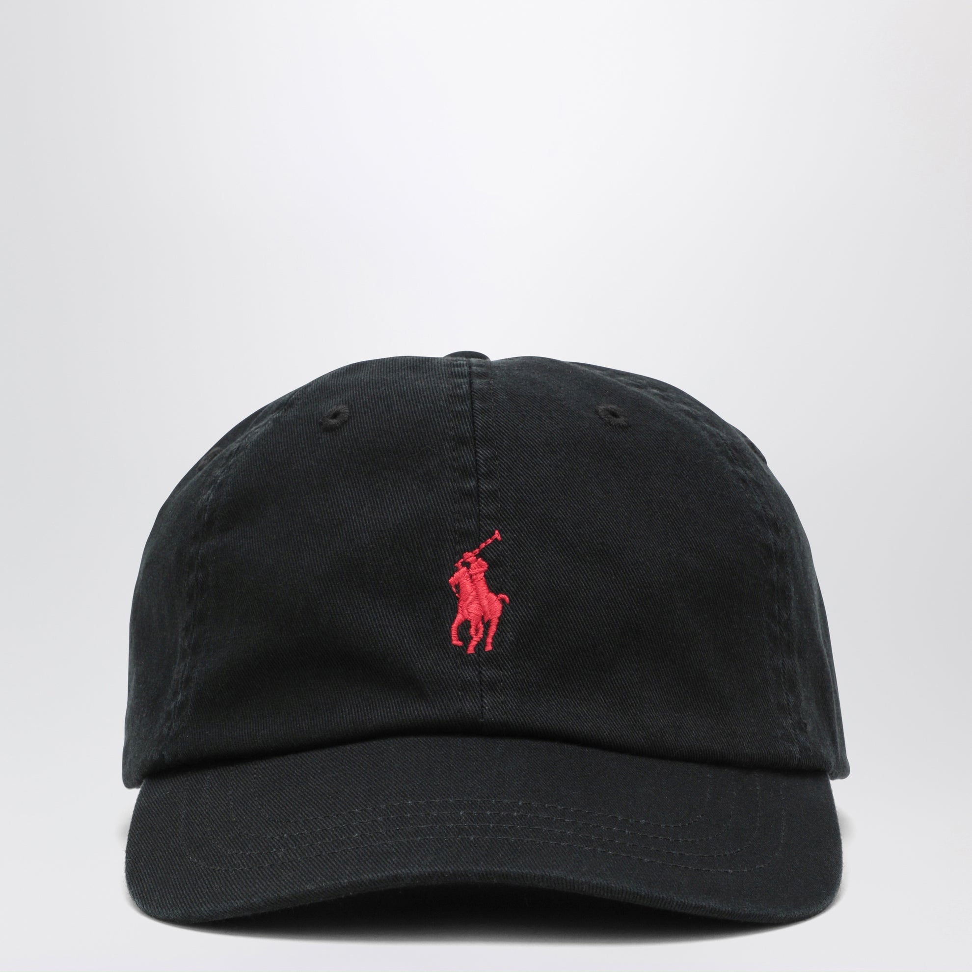Cappello da baseball nero con ricamo logo