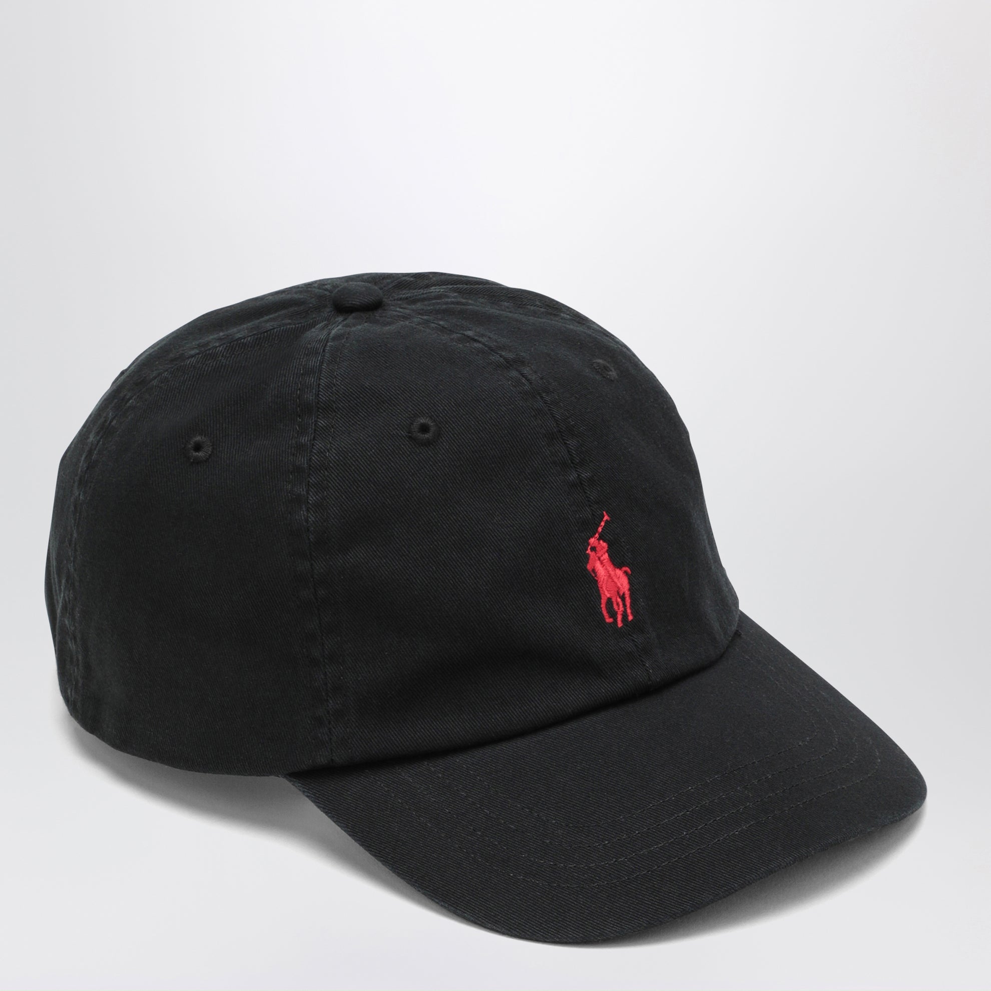 Cappello da baseball nero con ricamo logo