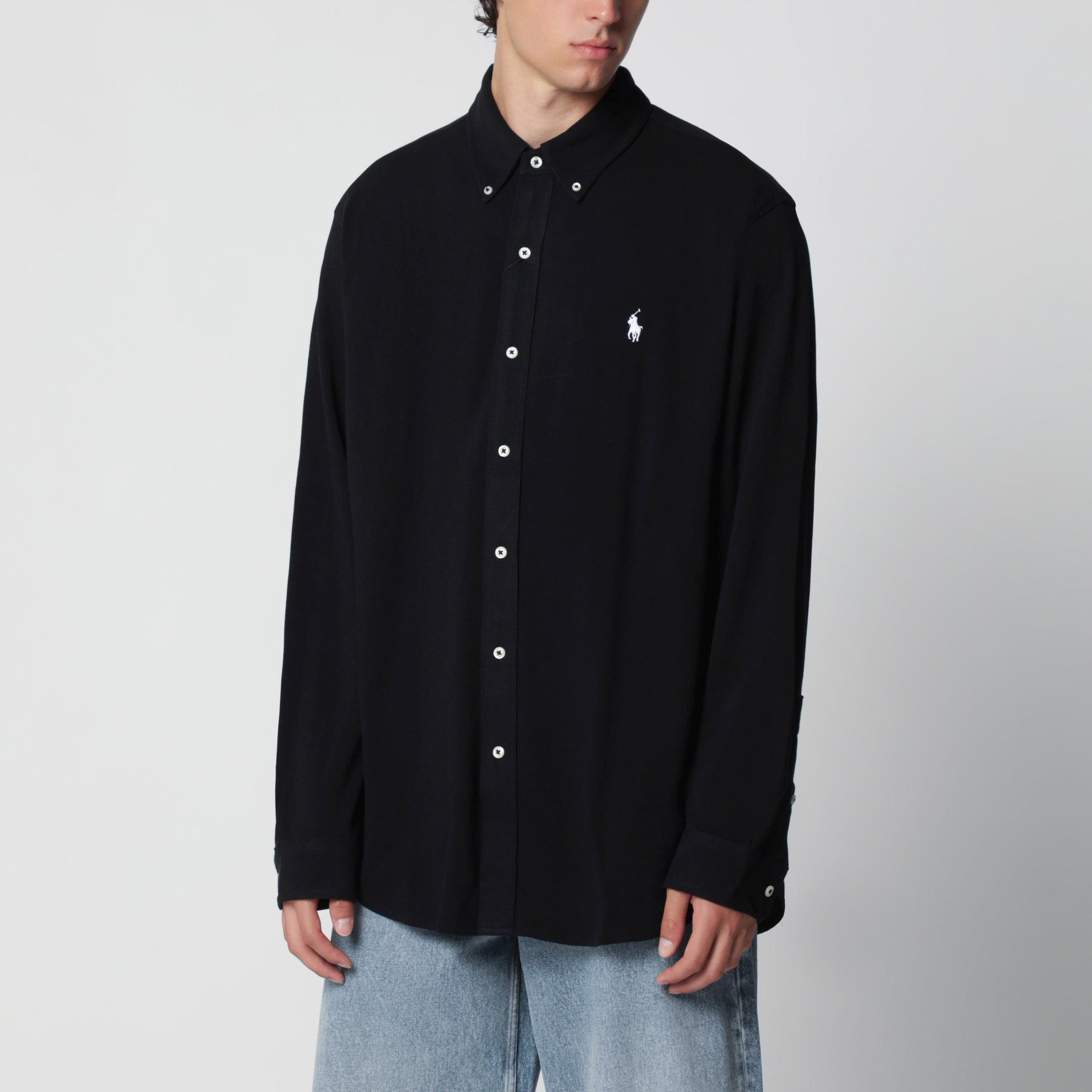 Camicia Featherweight Mesh nera