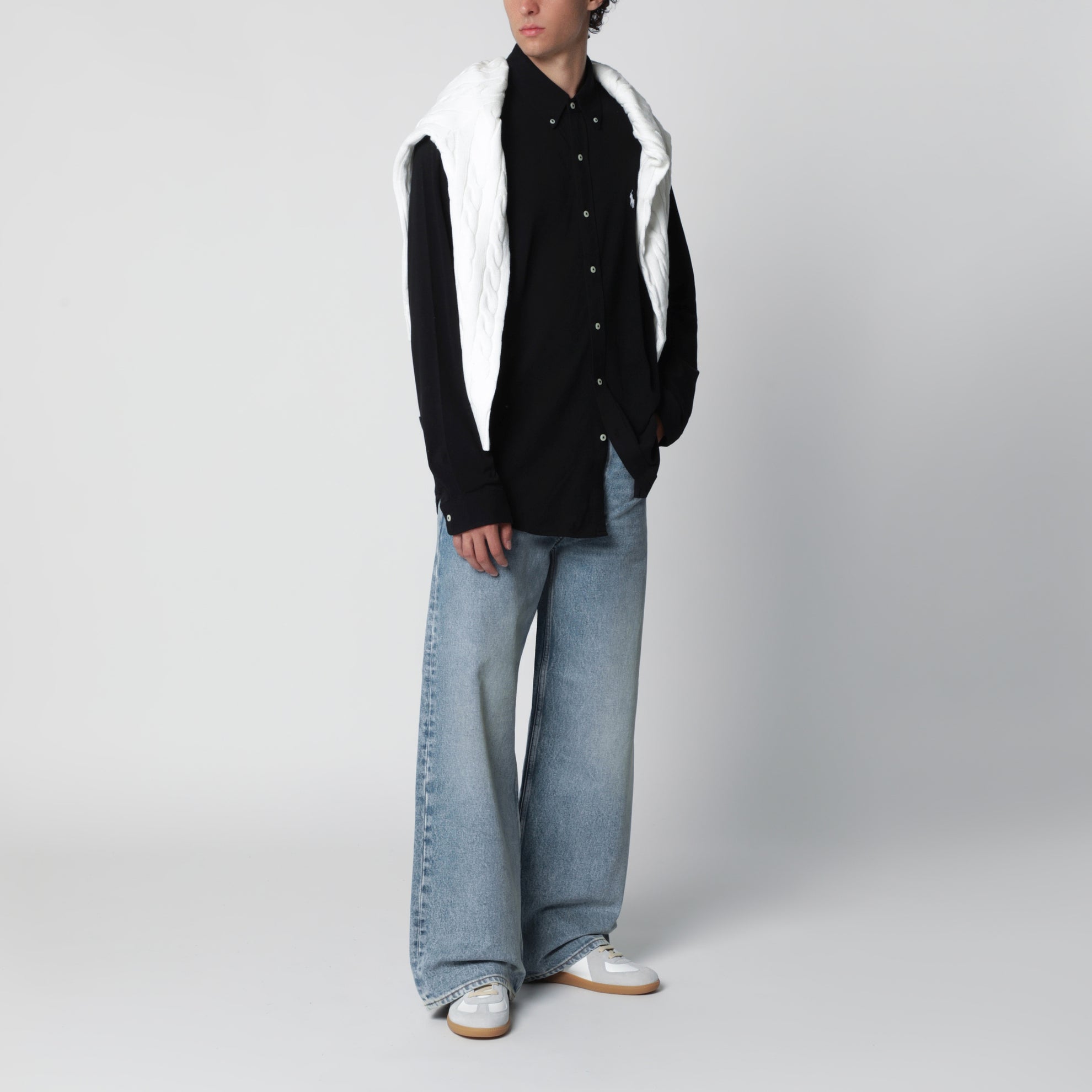 Camicia Featherweight Mesh nera