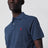 Polo Custom Slim-Fit en coton bleu marine chiné