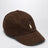 Cappello da baseball marrone con logo