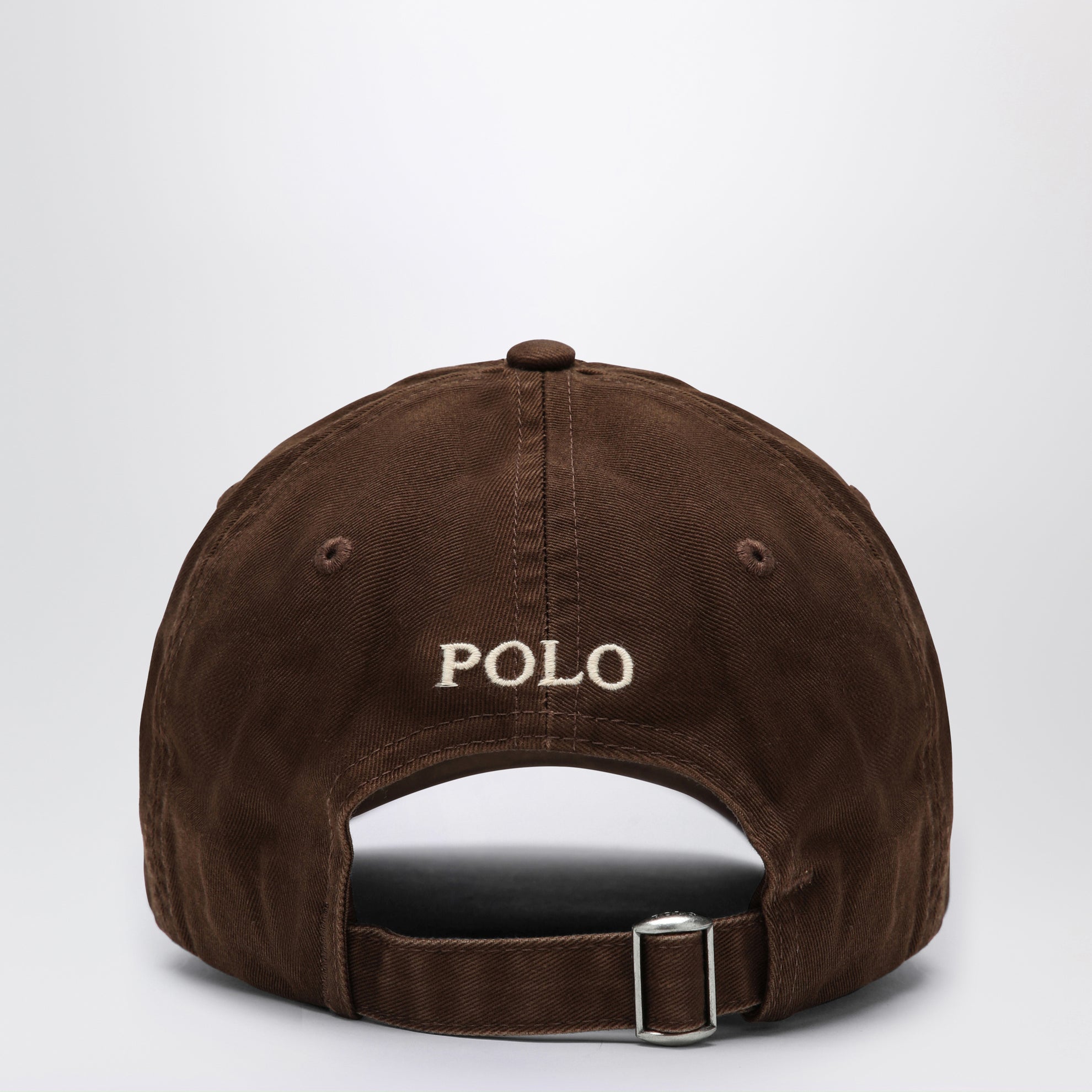 Cappello da baseball marrone con logo