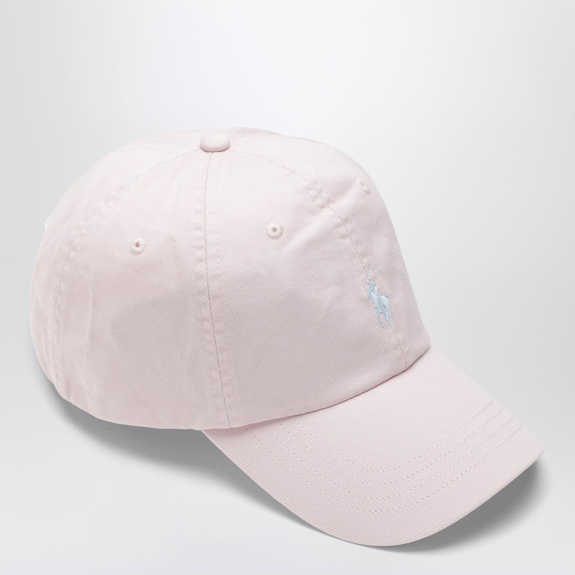Cappello da baseball rosa chiaro con logo