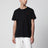 T-shirt nera in cotone Custom Slim-Fit