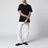 T-shirt nera in cotone Custom Slim-Fit