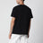 T-shirt nera in cotone Custom Slim-Fit
