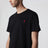 T-shirt nera in cotone Custom Slim-Fit