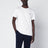 T-shirt blanc en coton Custom Slim-Fit