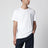 T-shirt bianca in cotone Custom Slim-Fit