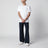 T-shirt bianca in cotone Custom Slim-Fit